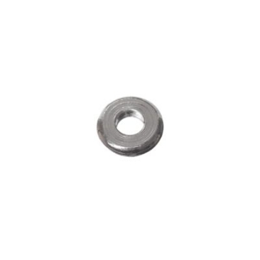 Perle métallique Spacer, disque, 5 mm, argentée