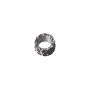 Perle métallique Spacer, disque, 4 mm, argenté