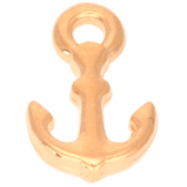 Metal pendant anchor, 10 x 6.5 mm, gold-plated