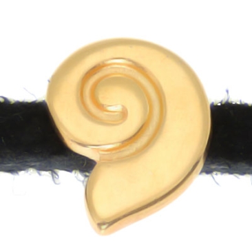 Micro Slider Schnecke, 8 x 11 mm, vergoldet
