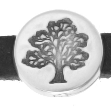 Mini-Slider Baum, 11 mm, versilbert
