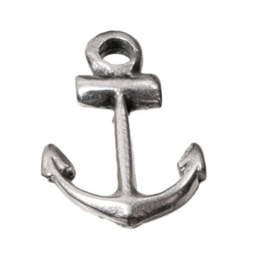 Metal pendant anchor,approx. 19 mm x 14 mm, silver plated
