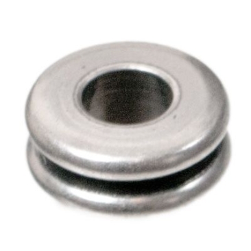 Perle métallique Spacer, env. 7 mm, argentée