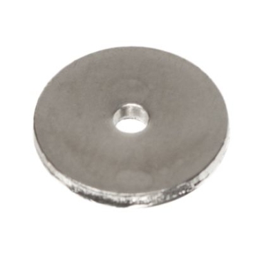 Metal bead disc, approx. 8 mm, silver-coloured, like MP25