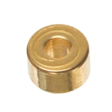 Metal bead disc, approx. 3 x 2 mm, gold-plated