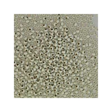 11/0 Metal Seed Bead Beige, Round, 2 mm, Tube with approx. 13 grams (approx. 600 beads)