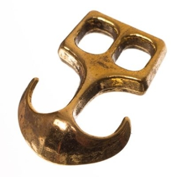 Closure anchor, 23 x 16 mm, gold-coloured