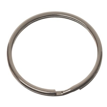 Sleutelhanger, diameter 35 mm, zilverkleurig