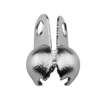 Stainless steel end cap for ball chains, diameter 1.5 mm, silver-coloured