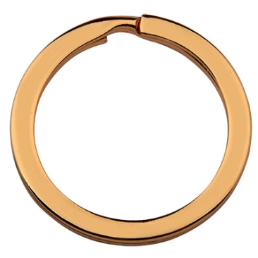 Key ring, light gold colour, diameter 28 mm
