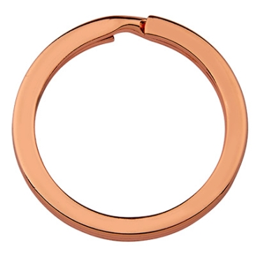 Sleutelhanger, roségoudkleurig, diameter 28 mm