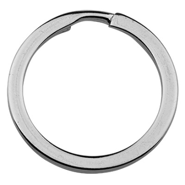 Key ring, old silver, diameter 25 mm