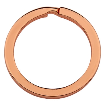 Key ring, rose gold-coloured, diameter 25 mm