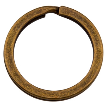 Sleutelhanger, bronskleurig, diameter 32 mm