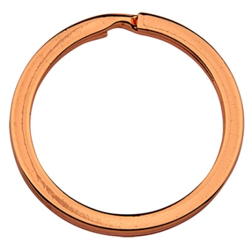 Key ring, rose gold-coloured, diameter 32 mm