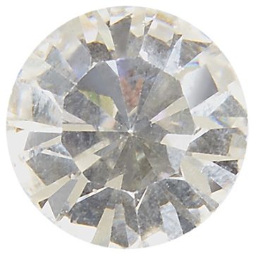 Preciosa Kristallstein Chaton Maxima SS29 (ca. 6 mm), Farbe: crystal, Unterseite Folie (Dura Foiling)