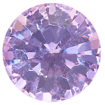 Preciosa Kristallstein Chaton Maxima SS29 (ca. 6 mm), Farbe: violet, Unterseite Folie (Dura Foiling)
