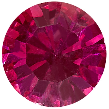 Preciosa pierre de cristal Chaton Maxima SS29 (env. 6 mm), couleur : fuchsia, face inférieure film (Dura Foiling)
