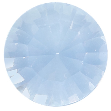 Pierre de cristal Preciosa Chaton Maxima SS29 (env. 6 mm), couleur : light sapphire opal, face inférieure film (Dura Foiling)