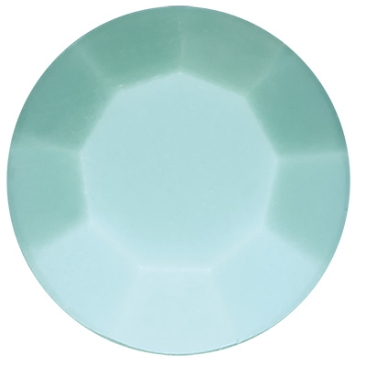 Preciosa crystal stone Chaton Maxima SS29 (approx. 6 mm), colour: turquoise, bottom side without foil