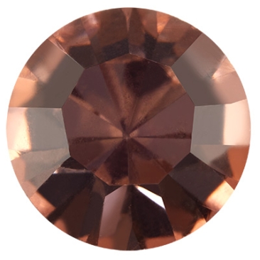 Preciosa Kristallstein Chaton Maxima SS29 (ca. 6 mm), Farbe: vintage rose, Unterseite Folie (Dura Foiling)