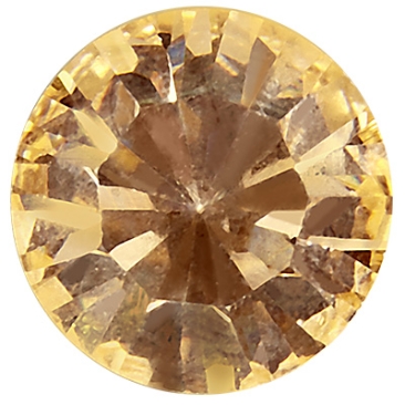 Preciosa kristalsteen Chaton Maxima SS29 (ca. 6 mm), kleur: licht perzik, onderzijde folie (Dura Foiling)