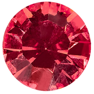 Preciosa kristalsteen Chaton Maxima SS29 (ca. 6 mm), kleur: padparadascha, onderzijde folie (Dura Foiling).