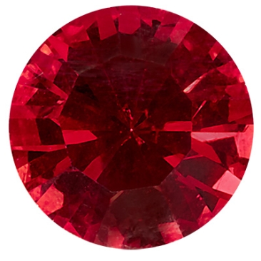 Preciosa kristalsteen chaton, maat: SS17/PP32 (ca. 4 mm), kleur: licht siam, onderzijde folie