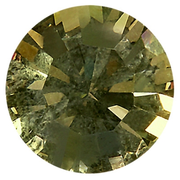 Preciosa Kristallstein Chaton, Größe: SS17/PP32 (ca. 4 mm), Farbe: black diamond, Unterseite Folie