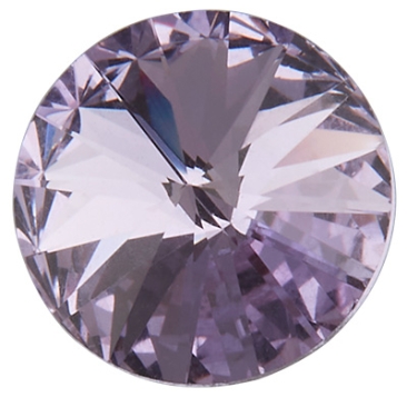 Preciosa kristalsteen Rivoli, maat: SS29 (ca. 6 mm), kleur: violet, onderzijde folie