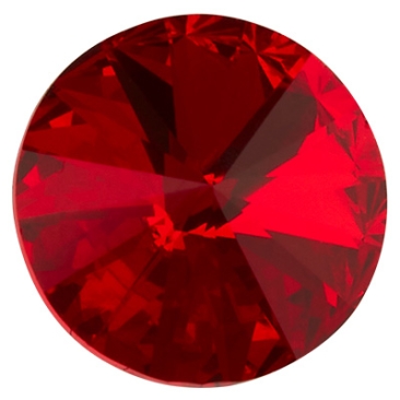 Preciosa Kristallstein Rivoli, Größe: SS39 (ca. 8 mm), Farbe: light siam, Unterseite Folie