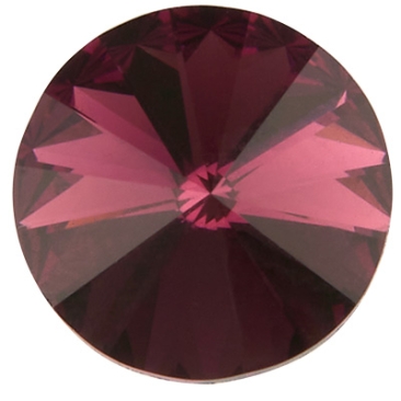 Pierre de cristal Preciosa Rivoli, taille : SS47 (env. 10,5 mm), couleur : améthyste, face inférieure film plastique