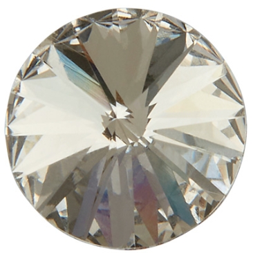 Preciosa kristalsteen Rivoli Maxima 18 mm, kleur: kristal, gladde zijde met folie (dura foiling)