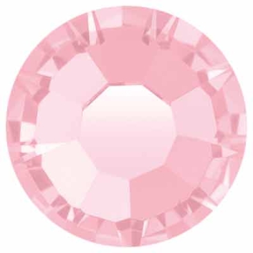 Preciosa Kristallstein Flat Back, Schliff: Rose Maxima, Größe: SS16 (ca. 4 mm), Farbe: light rose, Unterseite Folie