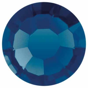 Preciosa Kristallstein Flat Back, Schliff: Rose Maxima, Größe: SS16 (ca. 4 mm), Farbe: montana, Unterseite Folie