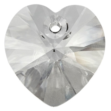 Preciosa Pendant Heart, Heart Pendant Maxima, 10 mm, colour: crystal