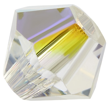 Preciosa kraal, vorm: Bicone (Rondelle Bead), maat 3 mm, kleur: kristal AB