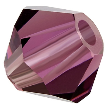 Perle Preciosa, forme : Bicone (Rondelle Bead), taille 3 mm, couleur : améthyste