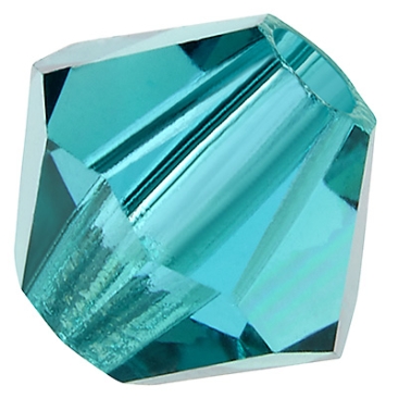 Preciosa Perle, Form: Bicone (Rondelle Bead), Größe 3 mm, Farbe: blue zircon