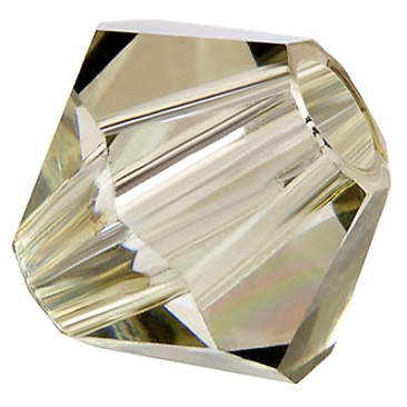 Preciosa kraal, vorm: Bicone (Rondelle Bead), Grootte 3 mm, Kleur: kristal virdian