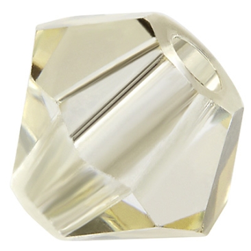 Preciosa kraal, vorm: Bicone (Rondelle Bead), maat 3 mm, kleur: kristal blond flare
