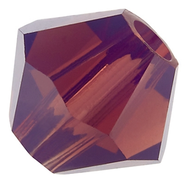 Preciosa Perle, Form: Bicone (Rondelle Bead), Größe 4 mm, Farbe: amethyst opal