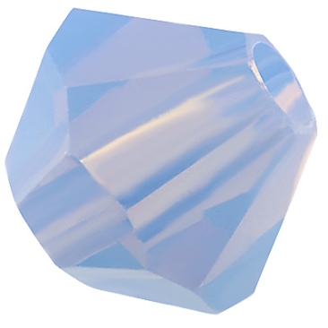 Preciosa bead, shape: Bicone (Rondelle Bead), size 4 mm, colour: light sapphire opal