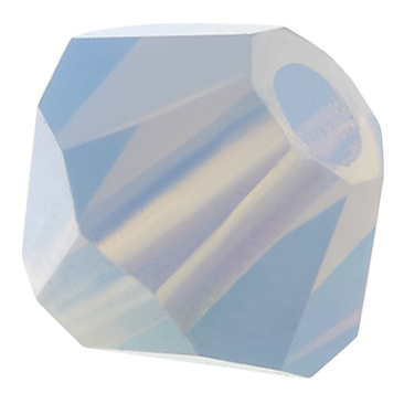 Preciosa Perle, Form: Bicone (Rondelle Bead), Größe 4 mm, Farbe: light sapphire opal AB