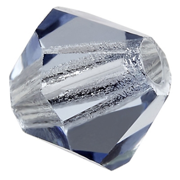 Preciosa Perle, Form: Bicone (Rondelle Bead), Größe 6 mm, Farbe: light sapphire
