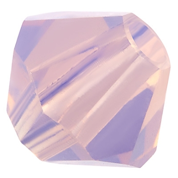 Preciosa Perle, Form: Bicone (Rondelle Bead), Größe 6 mm, Farbe: rose opal