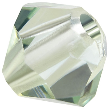 Preciosa Perle, Form: Bicone (Rondelle Bead), Größe 6 mm, Farbe: chrysolite AB