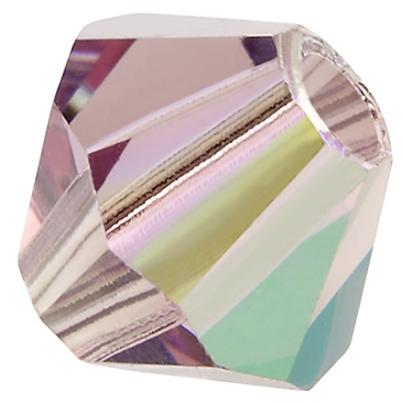 Preciosa kraal, vorm: Bicone (Rondelle Bead), maat 6 mm, kleur: licht amethist AB
