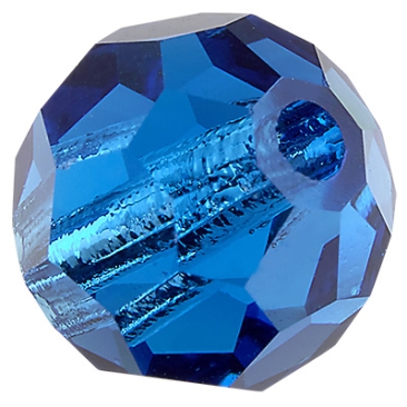 Preciosa parel bal, Ronde kraal, Vorm: Rond, 4 mm, Kleur:, capri blauw