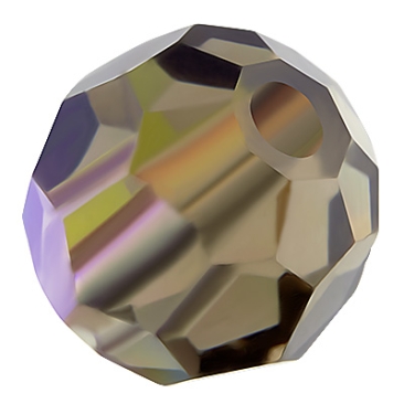 Preciosa parel bal, Ronde kraal, Vorm: Rond, 4 mm, Kleur:, zwarte diamant AB
